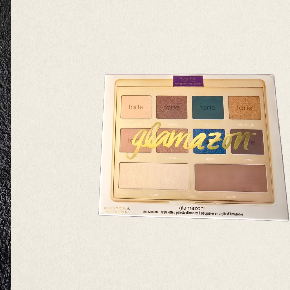 Tarte Eyeshadow Palette with Gold, Blue, and Brown Hues - Picture 6 of 7